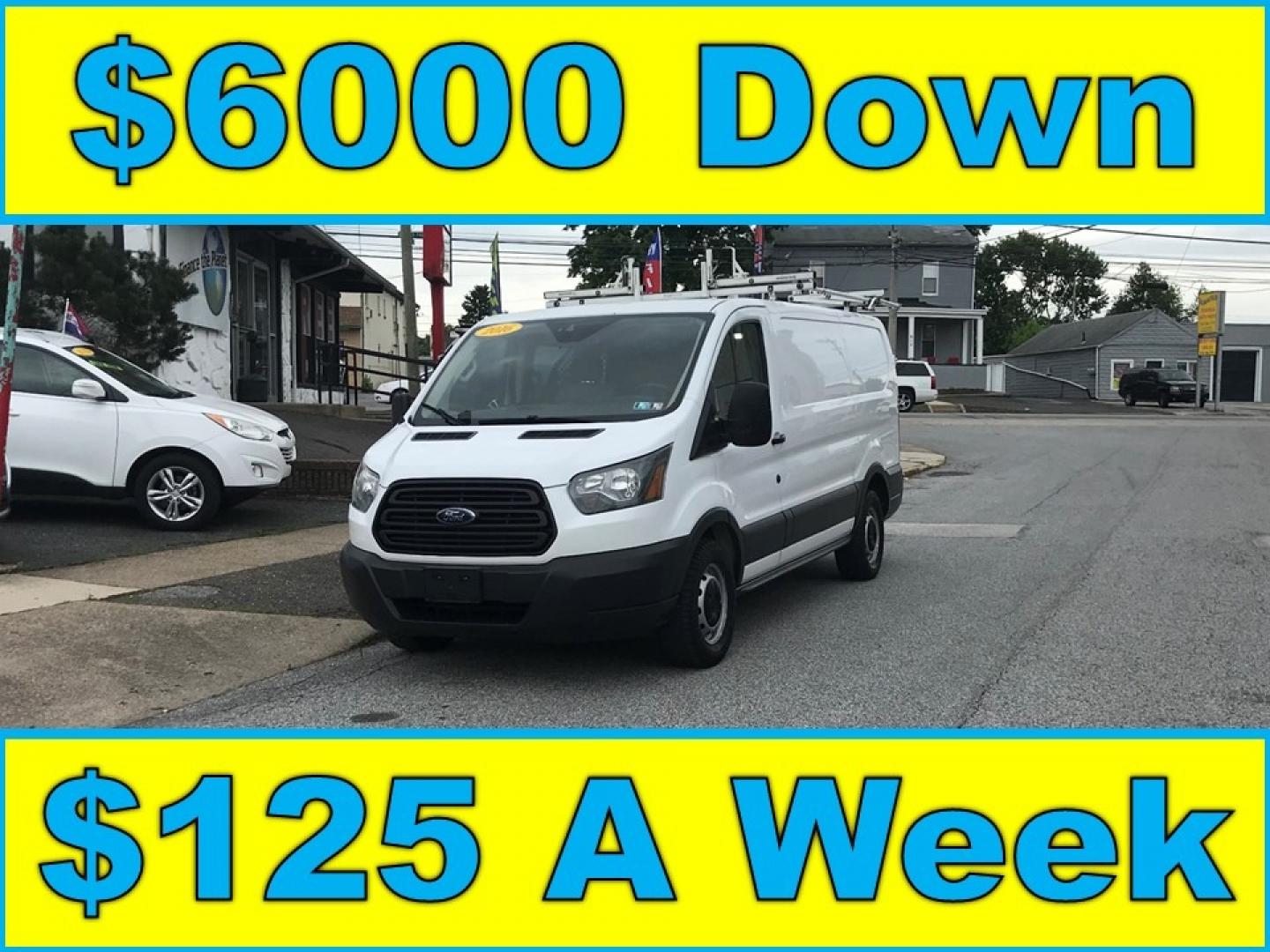 2016 White /Gray Ford Transit 150 (1FTYE1YM3GK) with an 3.7 V6 engine, Automatic transmission, located at 577 Chester Pike, Prospect Park, PA, 19076, (610) 237-1015, 39.886154, -75.302338 - Photo#0